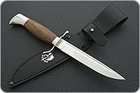 Нож Финка НКВД орех, 95х18, латунь в никеле : фото 10