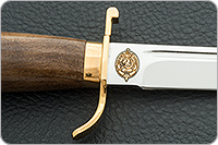 Нож Финка НКВД орех, 95х18, латунь в золоте : фото 7