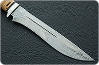 Нож Байкал береста, черный дамаск, алюминий : фото 4