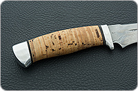 Нож Байкал береста, черный дамаск, алюминий : фото 5