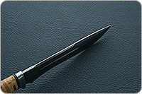 Нож Байкал береста, черный дамаск, алюминий : фото 7