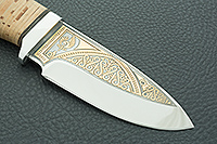 НОЖ ЯКУТ береста, эи-107, алюминий : фото 4