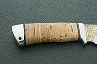 НОЖ ЯКУТ береста, эи-107, алюминий : фото 5