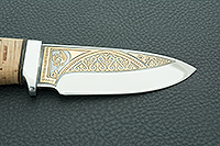 НОЖ ЯКУТ береста, эи-107, алюминий : фото 7