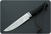 Нож Соболь стандарт граб - черное дерево, 95х18, дюраль : фото 2