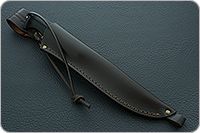 Нож Соболь стандарт граб - черное дерево, 95х18, дюраль : фото 10