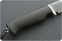 Нож Соболь престиж+ граб - черное дерево, дамаск, дюраль : фото 5