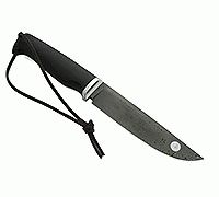 Нож Соболь престиж+ граб - черное дерево, дамаск, дюраль : фото 12