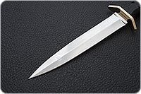 Нож Витязь престиж граб - черное дерево, 95х18, латунь : фото 3