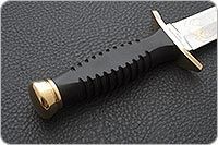 Нож Витязь престиж граб - черное дерево, 95х18, латунь : фото 5