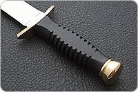 Нож Витязь престиж граб - черное дерево, 95х18, латунь : фото 6