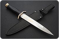 Нож Витязь престиж граб - черное дерево, 95х18, латунь : фото 9