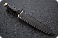 Нож Витязь престиж граб - черное дерево, 95х18, латунь : фото 10