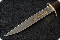 Нож Армейский престиж орех, 95х18, латунь : фото 3