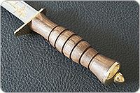 Нож Армейский престиж орех, 95х18, латунь : фото 6