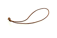 Кожаный темляк круглый светло-коричневый