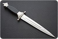 Кинжал Златоуст 40х13, бук, латунь покрытая никелем : фото 2