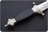 Кинжал Златоуст 40х13, бук, латунь покрытая никелем : фото 6