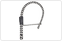 Нагайка Кобра 12-ти полосная черно-серебристая  : фото 5