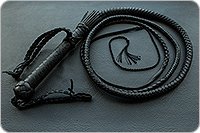 Кнут кожаный черный 3 метра