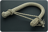 Дурака 12-ти полосная с граненым узлом светлая сыромятная  : фото 2