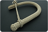 Дурака 12-ти полосная с граненым узлом светлая сыромятная  : фото 3