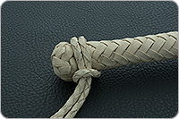 Дурака 12-ти полосная с граненым узлом светлая сыромятная  : фото 5