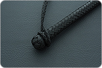 Дурака 12-ти полосная с граненым узлом черная сыромятная  : фото 2