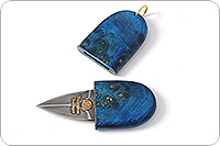 НОЖ - БРЕЛОК (ДАМАСК)  : фото 2