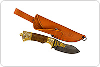 УКРАШЕННАЯ ВЕРСИЯ НОЖА ПУШНОЙ (ДАМАСК)