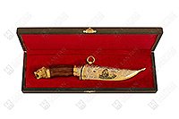 Авторский нож ЦМ Лев из дамасской стали  : фото 5