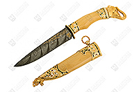 Авторский нож ЦМ Слон из дамасской стали  : фото 2