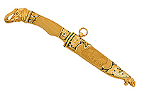 Авторский нож ЦМ Слон из дамасской стали  : фото 3