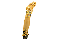 Авторский нож ЦМ Слон из дамасской стали  : фото 5