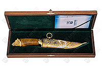 НОЖ ЦМ КЛАССИЧЕСКИЙ - ОХОТА НА ВЕПРЯ  (ДАМАСК)  : фото 4