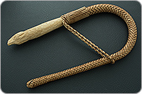 Нагайка с головой волка 12-ти полосная  : фото 2