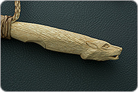 Нагайка с головой волка 12-ти полосная  : фото 3