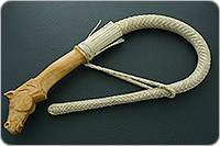 Нагайка с головой лошади 12-ти полосная