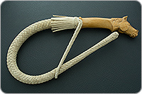 Нагайка с головой лошади 12-ти полосная  : фото 2