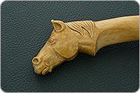 Нагайка с головой лошади 12-ти полосная  : фото 5