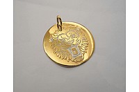 Медальон Лев анфас Златоуст