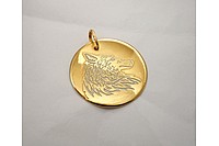Медальон Волк профиль Златоуст