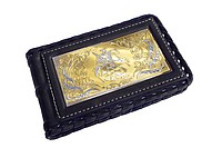 Визитница кожаная Георгий Победоносец