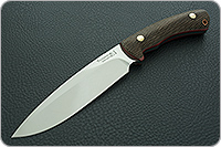 Нож Артыбаш (насечки) накладки орех, 95х18, цельнометаллический : фото 2