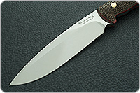 Нож Артыбаш (насечки) накладки орех, 95х18, цельнометаллический : фото 3