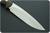 Нож Артыбаш (насечки) накладки орех, 95х18, цельнометаллический : фото 4