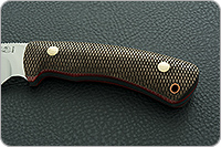 Нож Артыбаш (насечки) накладки орех, 95х18, цельнометаллический : фото 6