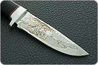 Нож Малек-2 наборная кожа, 95х18, алюминий : фото 4