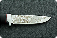 Нож Малек-2 наборная кожа, 95х18, алюминий : фото 7