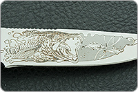 Нож Малек-2 наборная кожа, 95х18, алюминий : фото 8